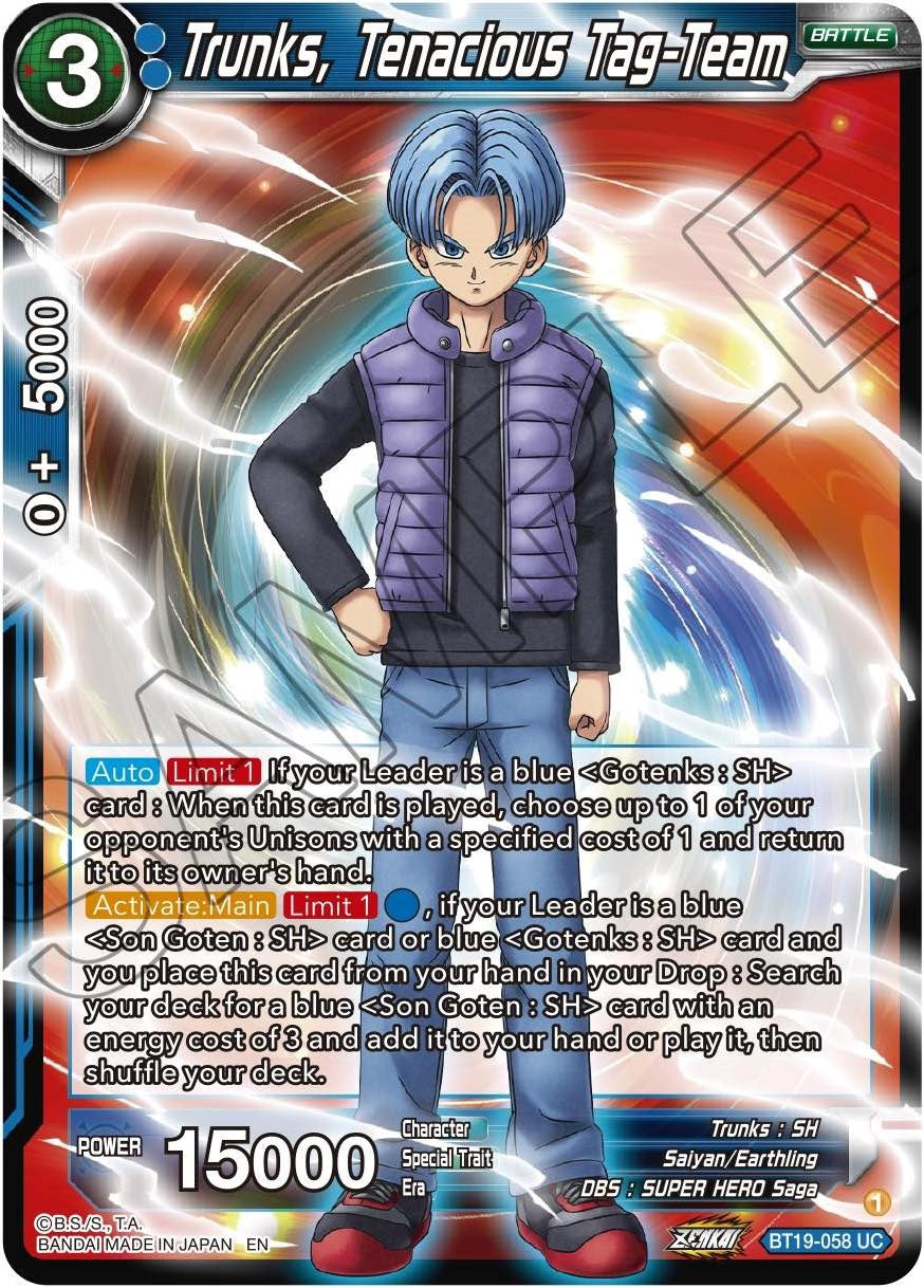 Trunks, Tenacious Tag-Team (BT19-058) [Fighter's Ambition] | Event Horizon Hobbies CA