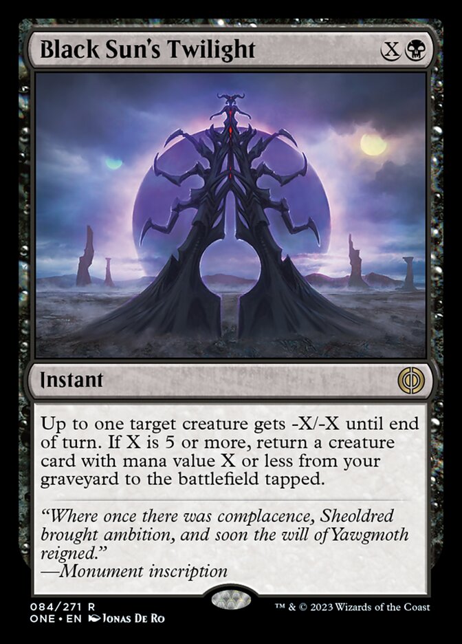 Black Sun's Twilight [Phyrexia: All Will Be One] | Event Horizon Hobbies CA