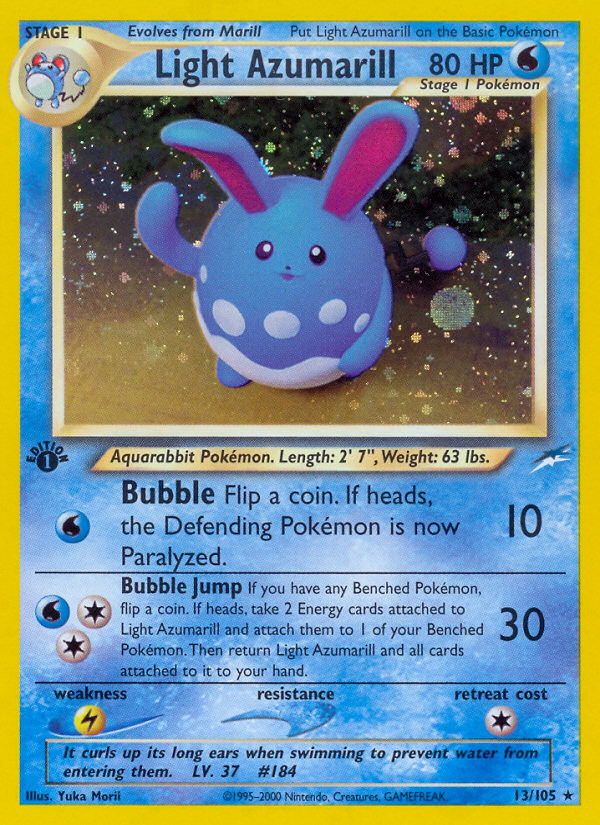 Light Azumarill (13/105) [Neo Destiny 1st Edition] | Event Horizon Hobbies CA