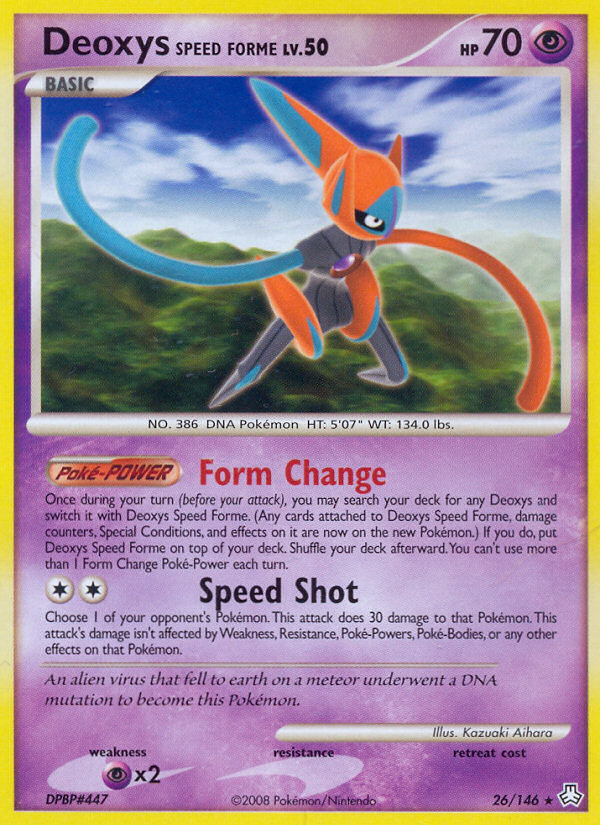 Deoxys Speed Forme (26/146) [Diamond & Pearl: Legends Awakened] | Event Horizon Hobbies CA