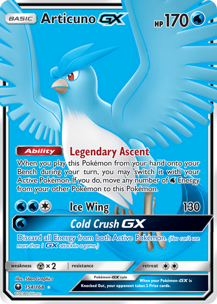 Articuno GX (154/168) [Sun & Moon: Celestial Storm] | Event Horizon Hobbies CA