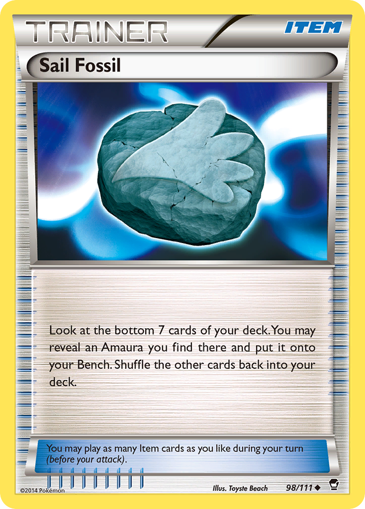 Sail Fossil (98/111) [XY: Furious Fists] | Event Horizon Hobbies CA