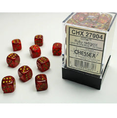 Dice - Chessex - 12mm D6 (36pc) - Glitter | Event Horizon Hobbies CA