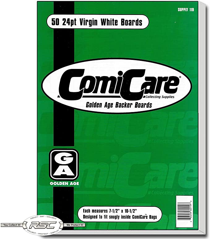 Comic Book Backer Boards - Comicare - Golden Age (50 ct)