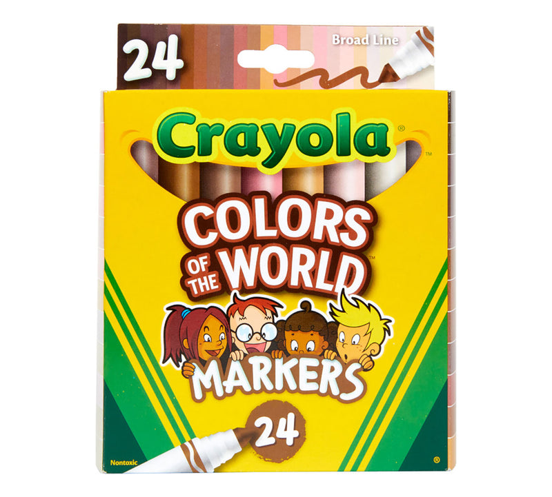 Crayola - Markers, 24 Count - Colours of the World