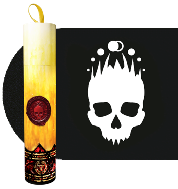 Dice - Infinite Black - Ritual Candle Dice Tube