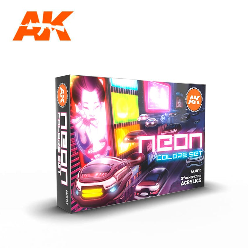 AK Interactive - Paint Set - Neon Colours