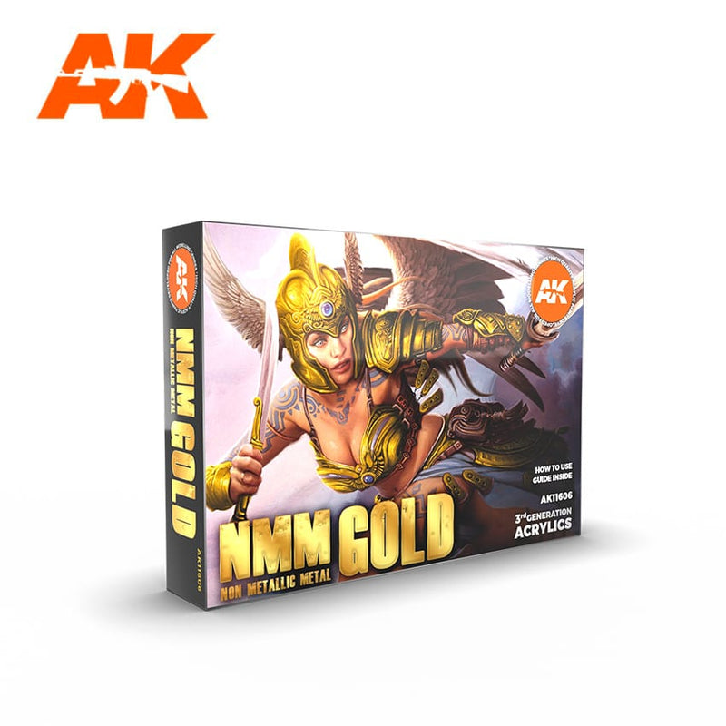 AK Interactive - Paint Set - Non Metallic Metal: Gold