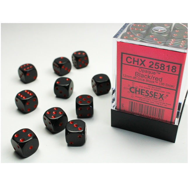 Dice - Chessex - 12mm D6 (36pc) - Opaque