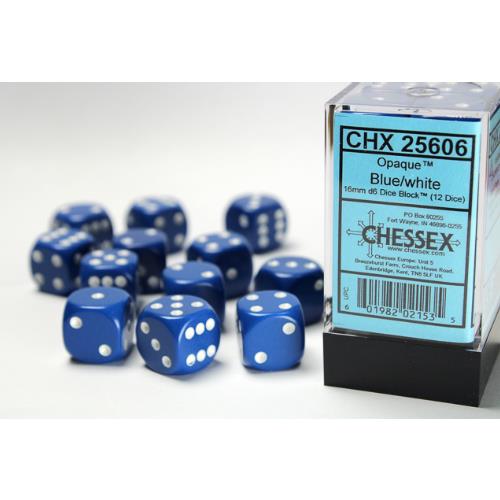 Dice - Chessex - 16mm D6 (12pc) - Opaque | Event Horizon Hobbies CA