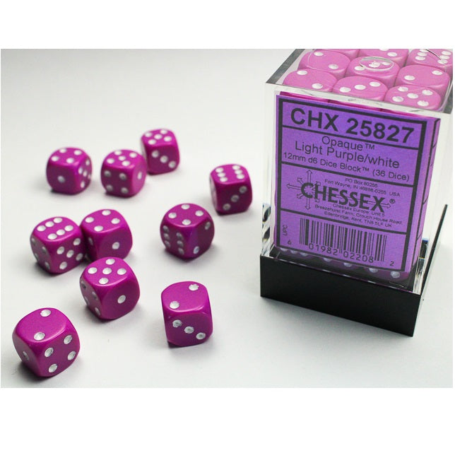 Dice - Chessex - 12mm D6 (36pc) - Opaque