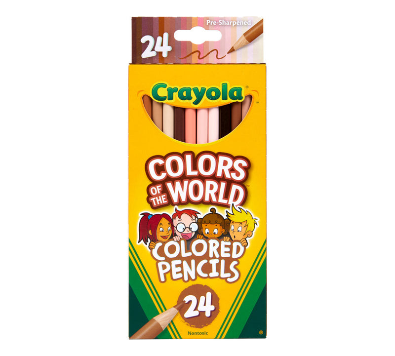 Crayola - Pencil Crayons, 24 Count - Colours of the World