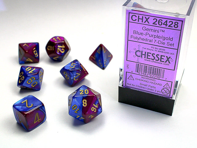 Dice - Chessex - Polyhedral (7pc) - Gemini