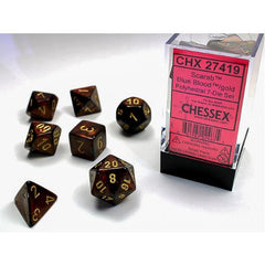 Dice - Chessex - Polyhedral (7pc) - Scarab | Event Horizon Hobbies CA