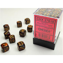 Dice - Chessex -12mm D6 (36pc) - Scarab | Event Horizon Hobbies CA