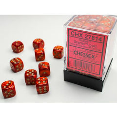 Dice - Chessex -12mm D6 (36pc) - Scarab | Event Horizon Hobbies CA