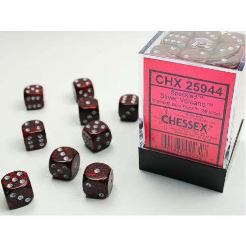 Dice - Chessex -12mm D6 (36pc) - Speckled | Event Horizon Hobbies CA