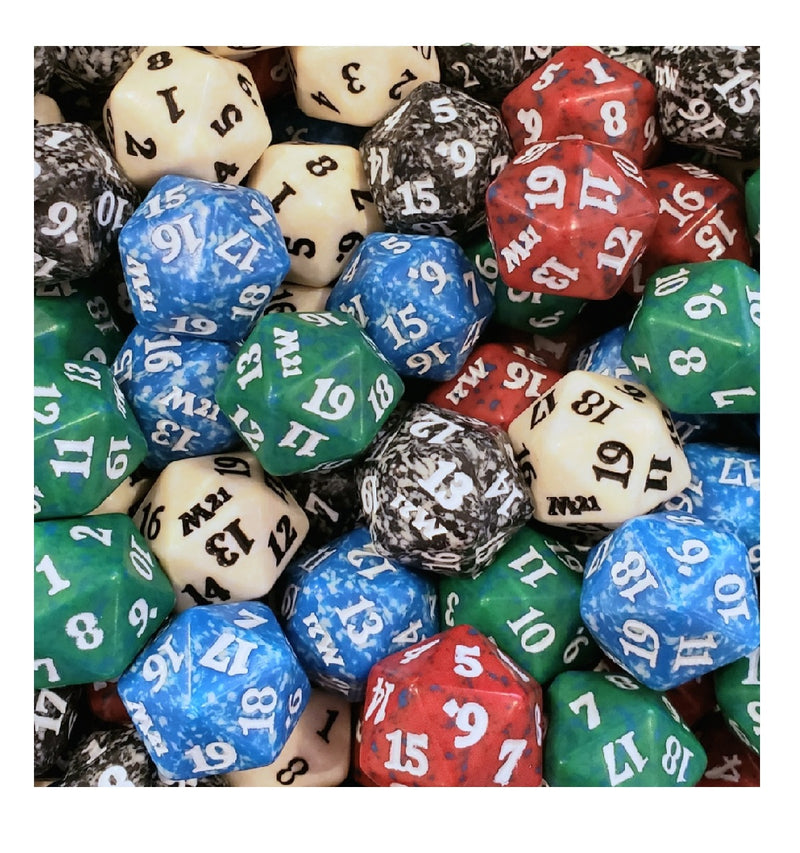 Assorted Magic: The Gathering Spin-Down D20 - Speckled