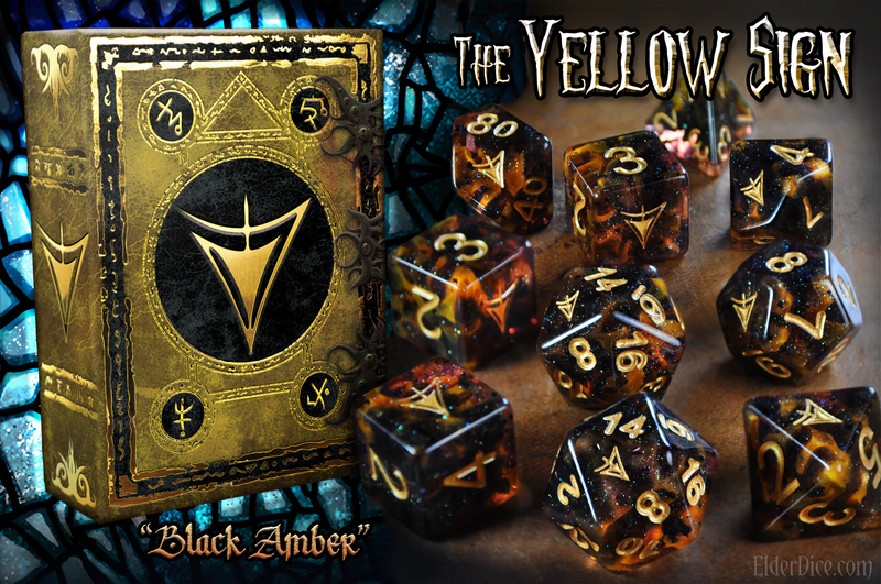 Dice - Infinite Black - Mythic Elder Dice