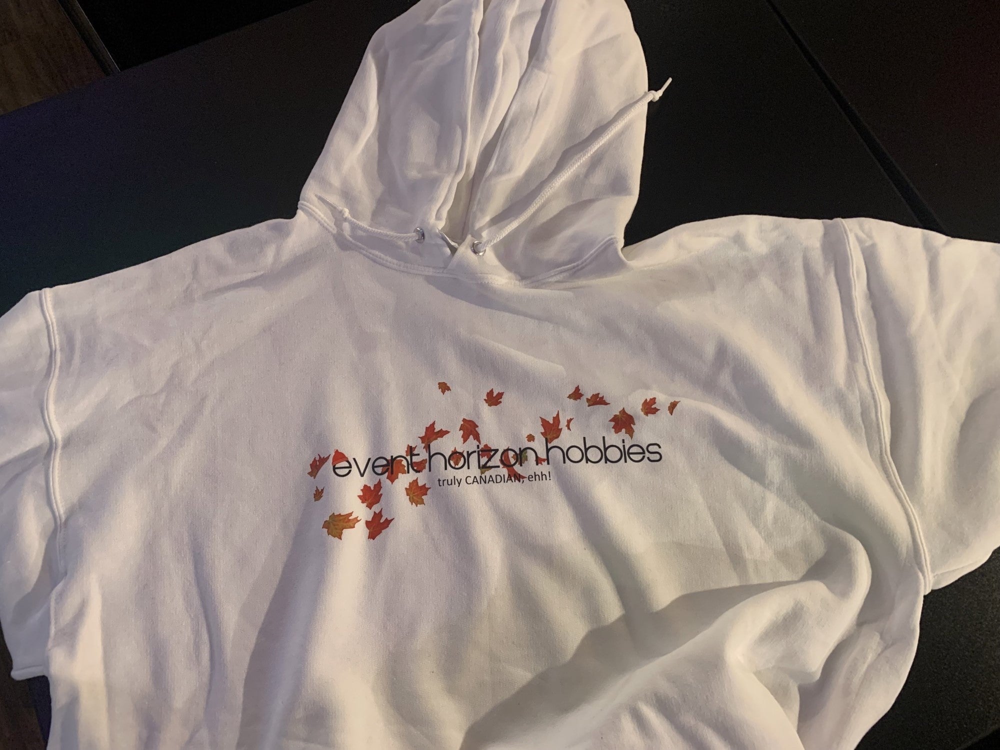 EHH - Hoodies - White with Red Logo | Event Horizon Hobbies CA