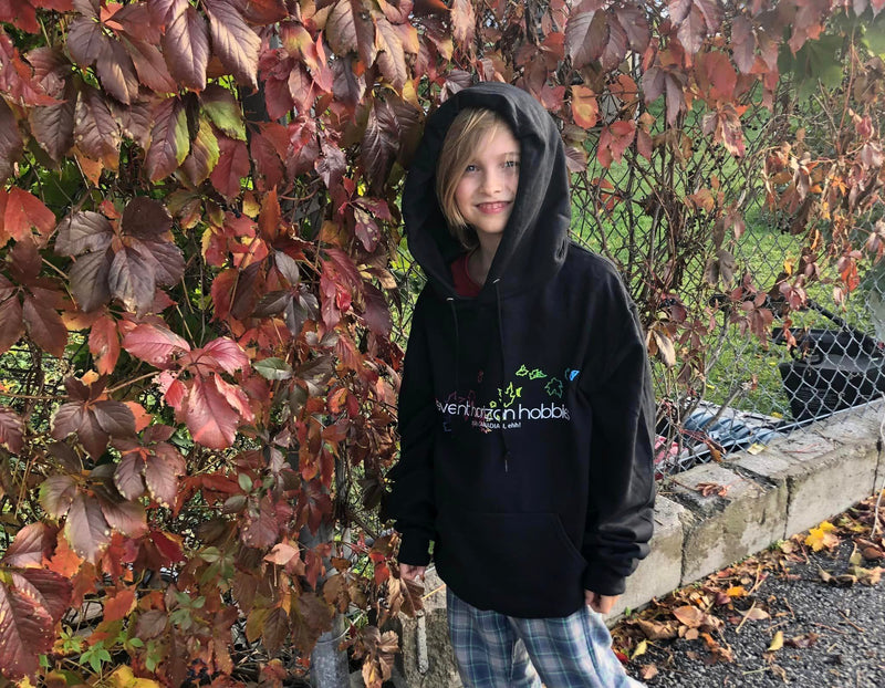 EHH - Hoodies - Black with Neon Logo